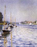 Gustave Caillebotte, Boats on the Seine at Argenteruill